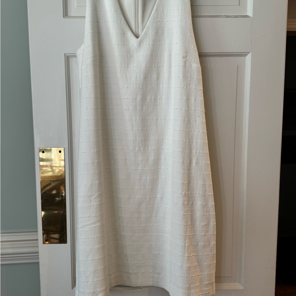 LOFT White Textured Mini Dress